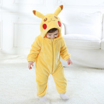 Baby Yellow Pokemon Pikachu Onesie Kigurumi Pajamas Kids Animal Costumes for Unisex Baby