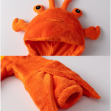 Baby Orange Lobster  Onesie Kigurumi Pajamas Kids Animal Costumes for Unisex Baby