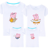 Matching Family Prints Peppa Pig Draw Redding T-shirts