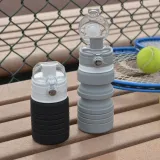 Collapsible Water Bag Free 500ML Food-Grade Silicone Portable Water Bottles