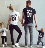 Matching Family Prints King Queen Prince Princess T-shirts