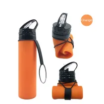 Collapsible Water Bottle Free 600ML Food-Grade Silicone Portable Water Bottles