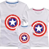 Matching Family Prints Shield Famliy T-shirts