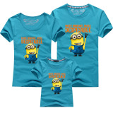 Matching Family Prints Yellow Slogan T-shirts