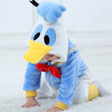 Baby Donald Duck Onesie Kigurumi Pajamas Kids Animal Costumes for Unisex Baby