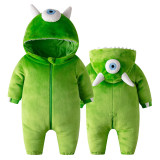 Baby Green Cyclops Monster Onesie Kigurumi Pajamas Kids Animal Costumes for Unisex Baby