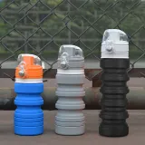 Collapsible Water Bag Free 500ML Food-Grade Silicone Portable Water Bottles