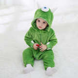 Baby Green Cyclops Monster Onesie Kigurumi Pajamas Kids Animal Costumes for Unisex Baby