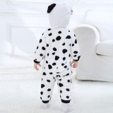 Baby White Spotty Dog Onesie Kigurumi Pajamas Kids Halloween Cosplay Costumes for Unisex Baby