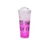 Insulated Plastic Tumbler Straw Cup Slogan Crushed Ice Water Bottles