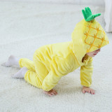Baby Yellow Pineapple Onesie Kigurumi Pajamas Kids Animal Costumes for Unisex Baby