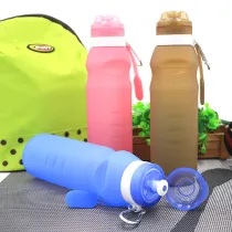 Collapsible Water Bottle Free 600ML Food-Grade Silicone Portable Water Bottles