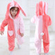 Baby Pink Rabbit Onesie Kigurumi Pajamas Kids Animal Costumes for Unisex Baby