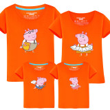 Matching Family Prints Peppa Pig Draw Redding T-shirts