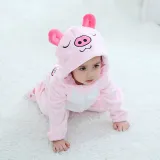 Baby Pink Pig Onesie Kigurumi Pajamas Kids Animal Costumes for Unisex Baby
