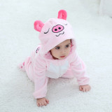 Baby Pink Pig Onesie Kigurumi Pajamas Kids Animal Costumes for Unisex Baby