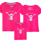 Matching Family Prints Pink Panther Slogan Famliy T-shirts