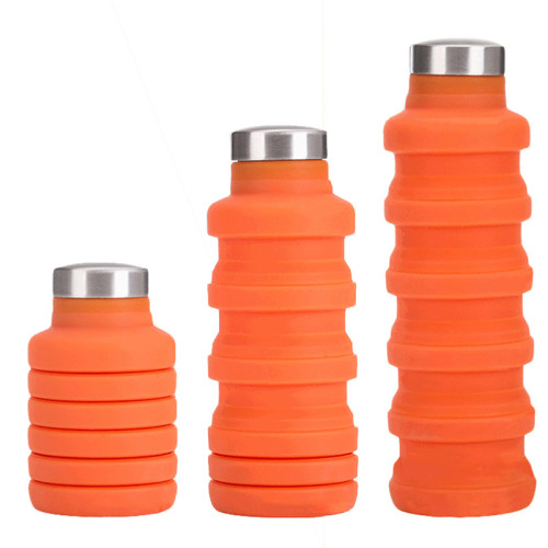Collapsible Water Bag Free 550ML Food-Grade Silicone Portable Water Bottles