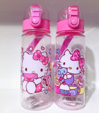 Plastic Prints Cartoons Princess 550ML Water Bottles For Toddle Kids Girl Students