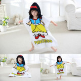 Cute Little Girl Princess Hooded Bathrobe Towel Bathrobe Cloak For Toddlers & Kids Size 27.5*55inch