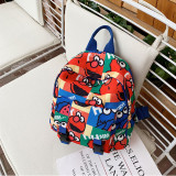 Cartoon Sesame Street Canvas Backpacks Bag For Toddler Kids