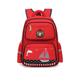 Primary School Backpack Bag Dolphin Sailboat Lightweight Waterproof Bookbag