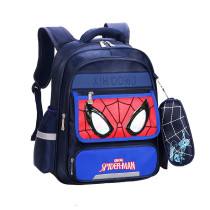 Primary School Backpack Bag Boy Marvel Spiderman Lightweight Waterproof Bookbag With Crossbag
