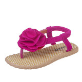 Kid Girl 3D Flower Flip-Flops Beach Slipper Sandals