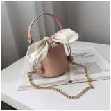 Mom And Kids Parent-Child Bowknot Bucket Handbag Single Shoulder Bag