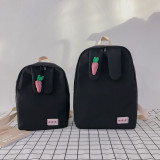 Mom And Kids Parent-Child Rabbit Carrot Canvas Backpacks Bag