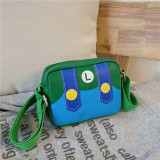 Cartoon Mario Sesame Street PU Shoulder Bags