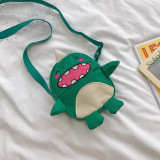 Cartoon Monster Canvas Bag Crossbody Shoulder Bags For Toddler Kids