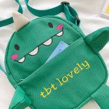 Cartoon Monster Canvas Bag Crossbody Shoulder Bags For Toddler Kids