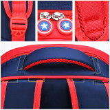 Primary School Shell Backpack Bag Boy Marvel Captain America Lightweight Waterproof Bookbag With Crossbag