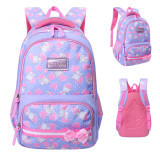 Primary School Backpack Bag Hearts Bowknot Girl Lightweight Waterproof Bookbag