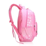 Primary School Backpack Bag Girl Hearts Flowers Lightweight Waterproof Bookbag