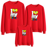 Matching Family Prints Slogan Heart Simpson Famliy Sweatshirts Top