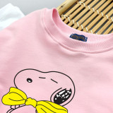 Matching Family Prints Slogan Cute Cartoon Snoopy Dog Famliy Sweatshirts Top