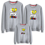 Matching Family Prints Slogan Heart Simpson Famliy Sweatshirts Top