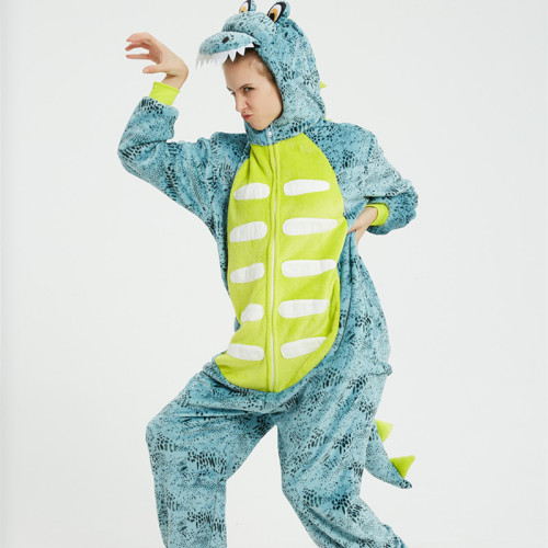 Green 3D Frog Onesie Kigurumi Pajamas Cosplay Costume for Unisex Adult