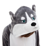 Kids Husky Dog Onesie Kigurumi Pajamas Animal Cosplay Costumes for Unisex Children