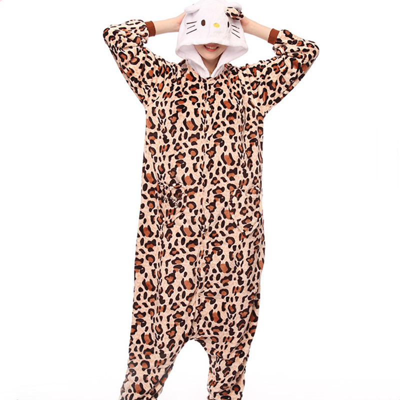 Hello Kitty Cat Onesie Kigurumi Pajamas Cosplay Costume For Unisex Adult