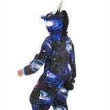 Kids Universe Starry Stars Sky Onesie Kigurumi Pajamas Animal Cosplay Costumes for Unisex Children