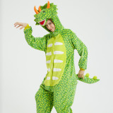Triceratops Dinosaur Onesie Kigurumi Pajamas Cosplay Costume for Unisex Adult