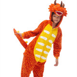 Kids Triceratops Dinosaur Onesie Kigurumi Pajamas Animal Cosplay Costumes for Unisex Children
