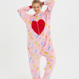 Pink Heart Unicons Onesie Kigurumi Pajamas Cosplay Costume for Unisex Adult