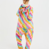 Rainbow Unicon Onesie Kigurumi Pajamas Cosplay Costume for Unisex Adult