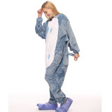Blue Owl Onesie Kigurumi Pajamas Cosplay Costume for Unisex Adult