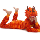 Kids Triceratops Dinosaur Onesie Kigurumi Pajamas Animal Cosplay Costumes for Unisex Children
