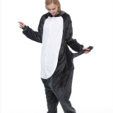 Grey Wolf Onesie Kigurumi Pajamas Cosplay Costume for Unisex Adult